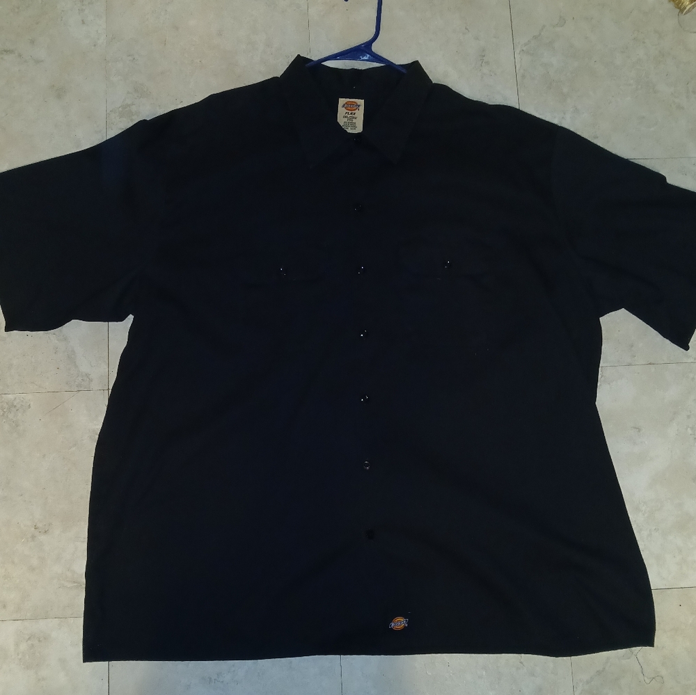 Dickies Black Casual Button Down Shirt Mechanics style 3XL